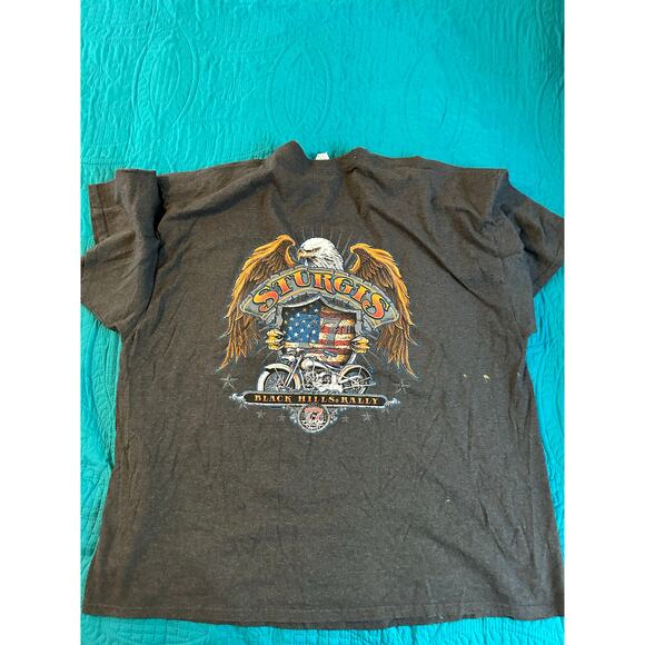 Sturgis Black Hills Rally 2017 Men's Size 3XL T-Shirt 77th Motorcycle Rally - Picture 2 of 5